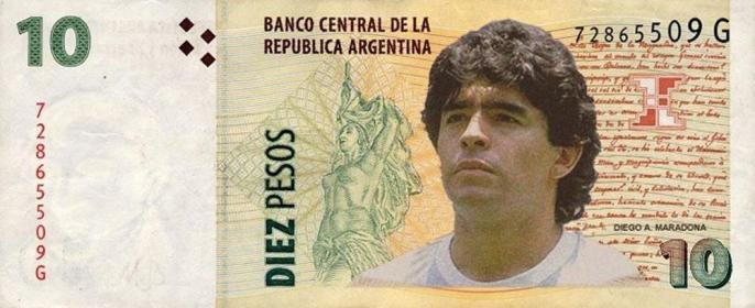 Diego - novčanica od 10 pesosa